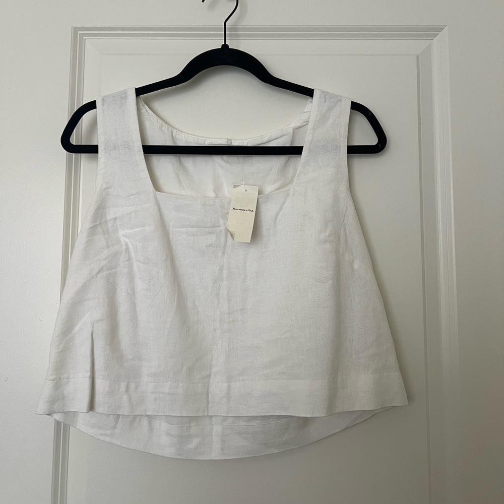 NWT abercrombie linen tank top